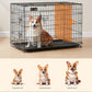 Cage Métallique Double Porte avec Séparation Amovible pour Chien