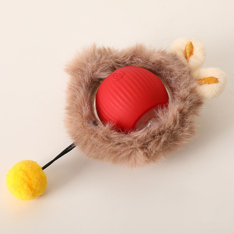 Balle interactive avec queue pour chat – Jeu stimulant et instinctif