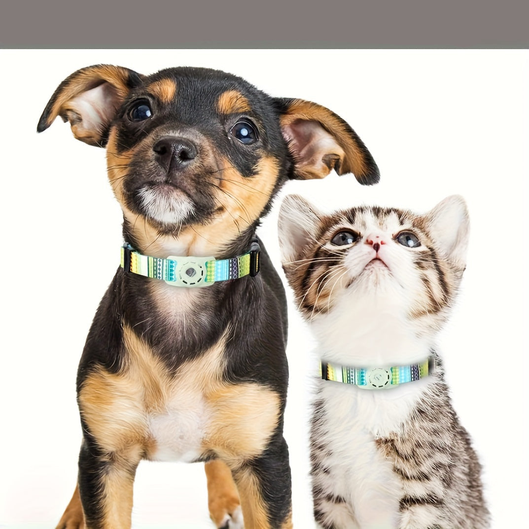 Collier GPS Chic Motif Géométrique pour Chien et Chat