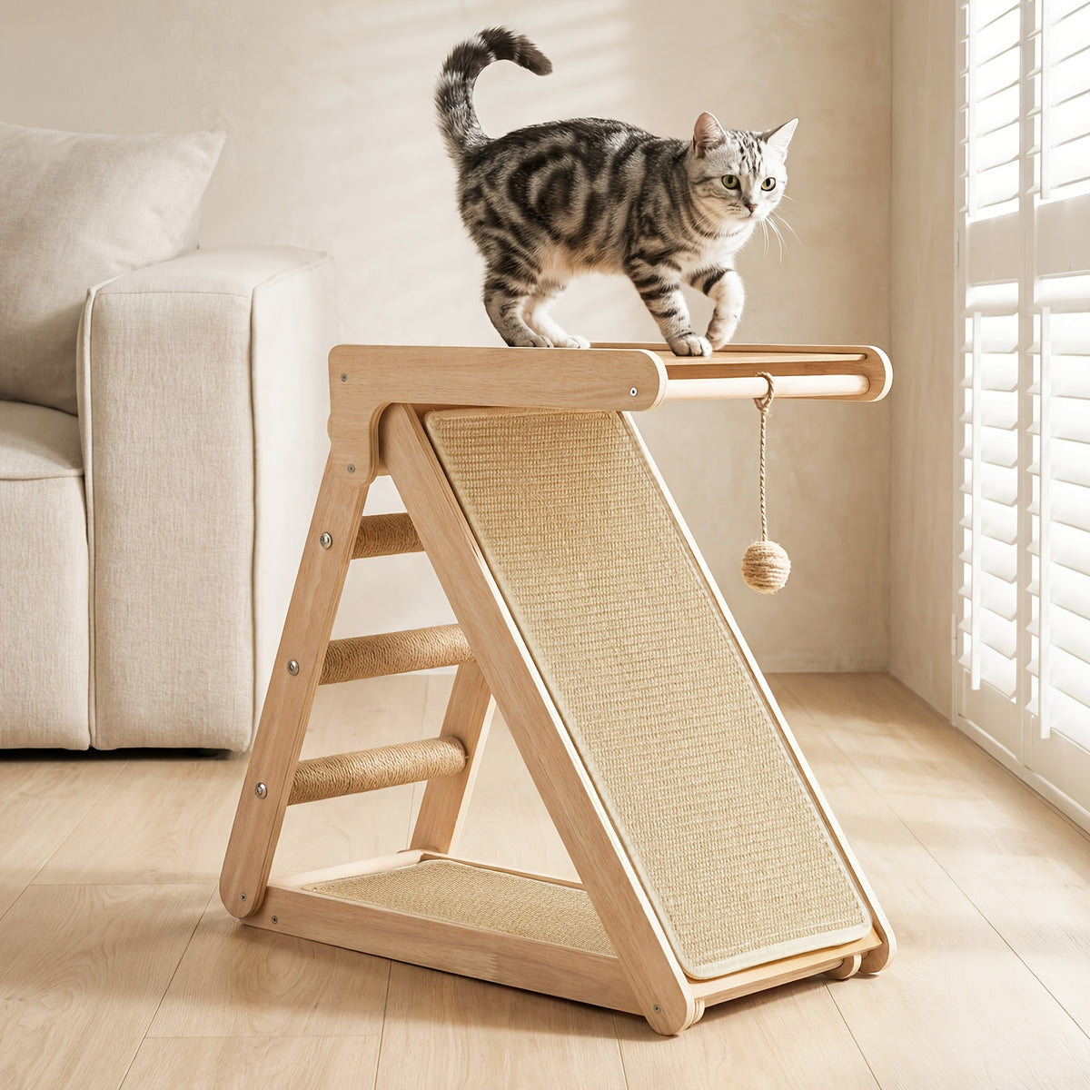 Griffoir pour chat avec plateforme d'escalade — photo du produit