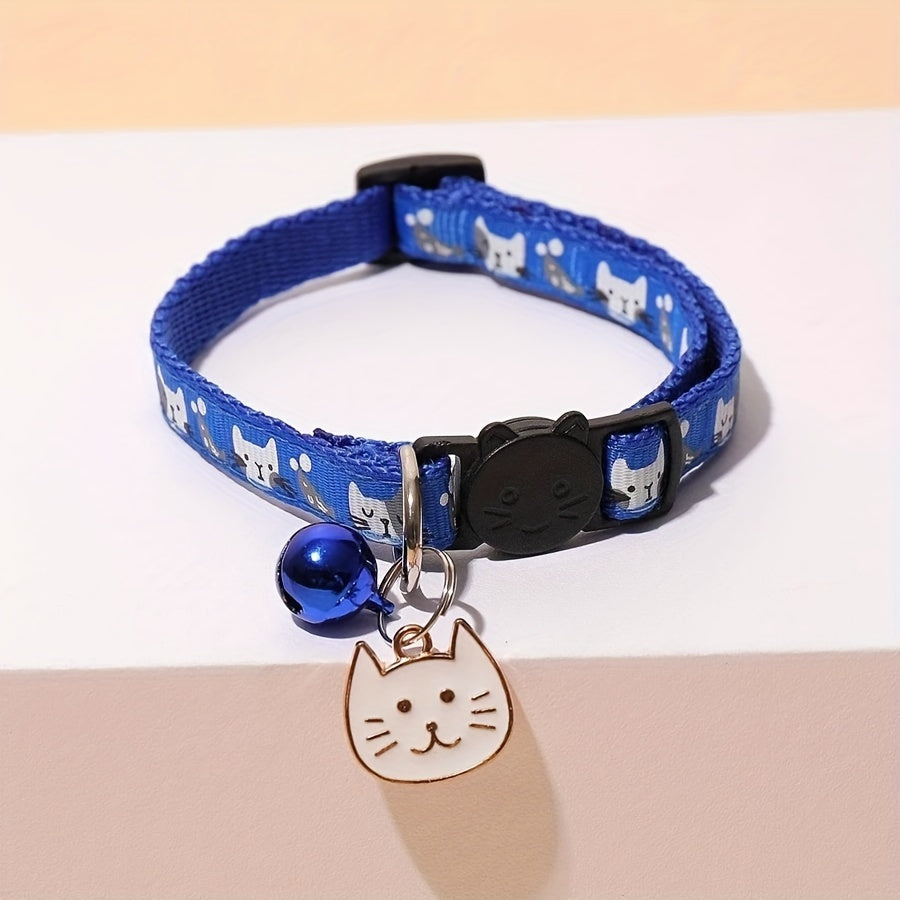 Collier Sécurité Anti-Étranglement pour Chat avec Décorations