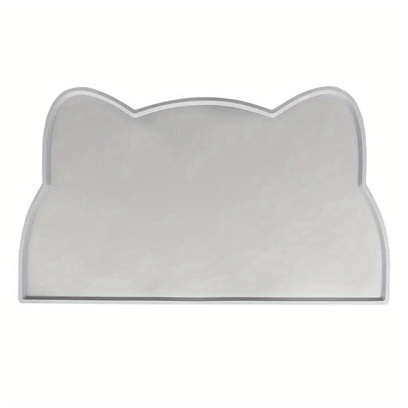 Tapis en Silicone Forme de Chat pour Gamelles