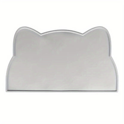 Tapis en Silicone Forme de Chat pour Gamelles