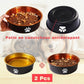Lot de 2 gamelles inox antidérapantes pour chien