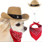 Chapeau et Bandana Western pour Chiens et Chats – Set 2 Pièces
