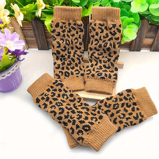 Chaussettes Léopard pour Chat et Petit Chien – Lot de 4 Antisalissures