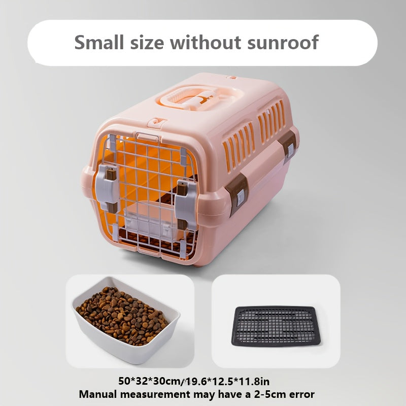 Caisse de transport pour chat en PP robuste avec fermeture sécurisée