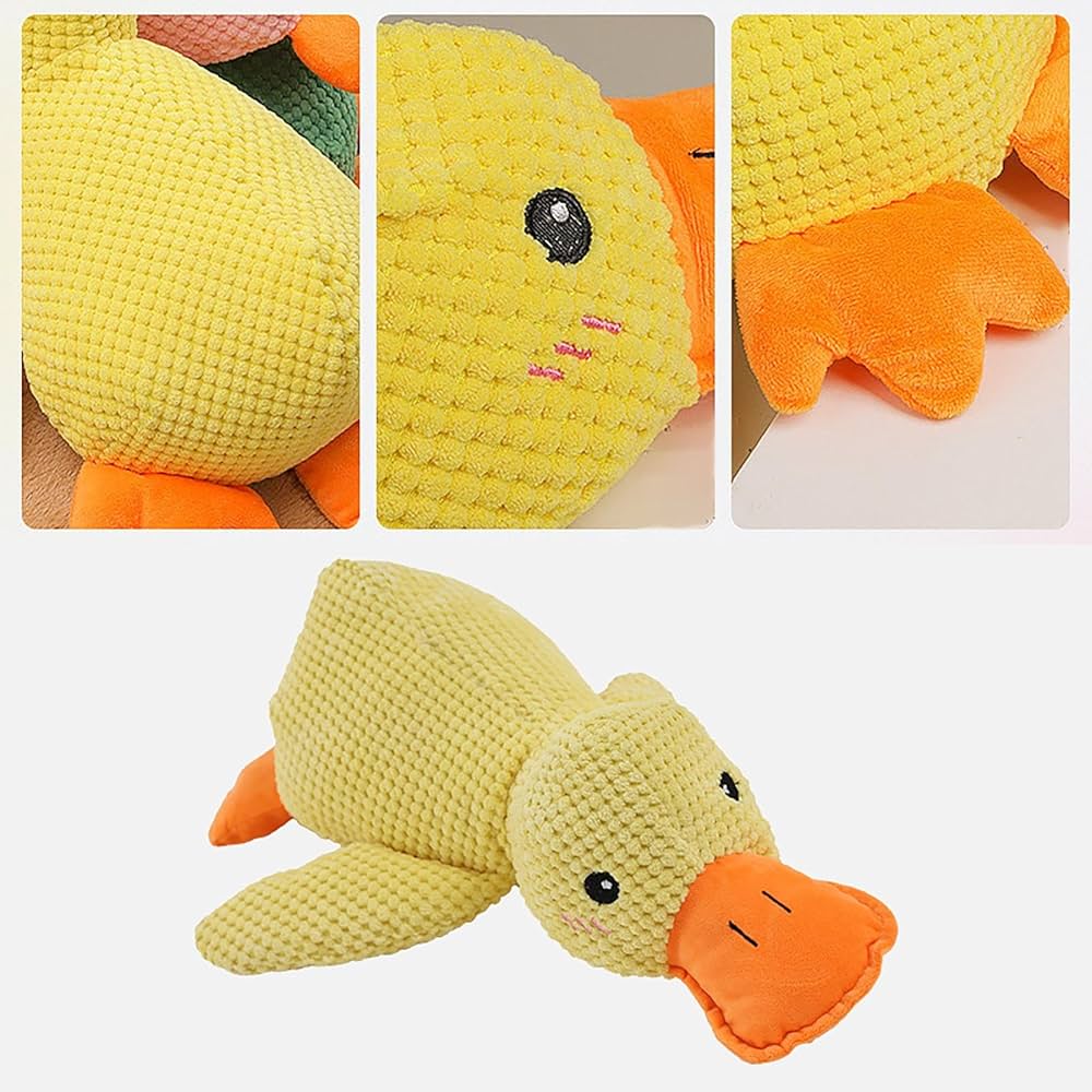 Jouet en peluche canard pour chien – Doux & ludique