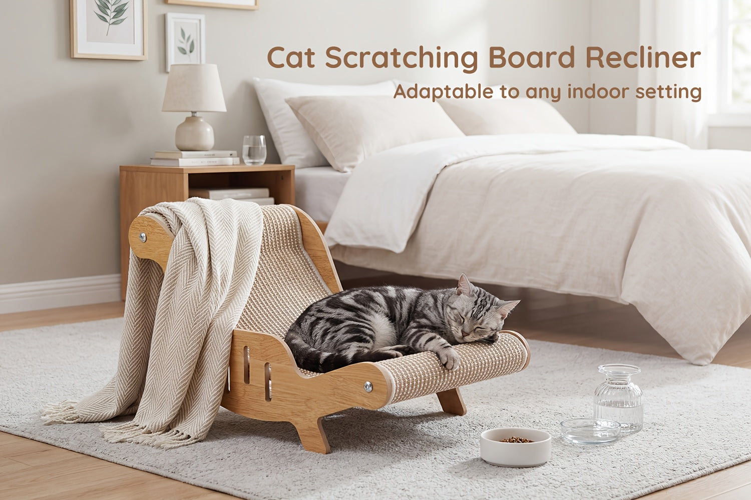 Chaise griffoir pour chat en corde de sisal