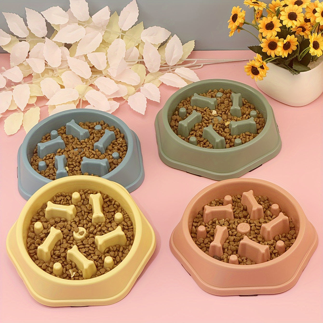 Gamelle anti-glouton ludique pour chien et chat
