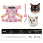 Harnais Imprimé Confortable avec Laisse pour Chats