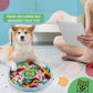 Tapis de Fouille Rond Multicolore pour Chien