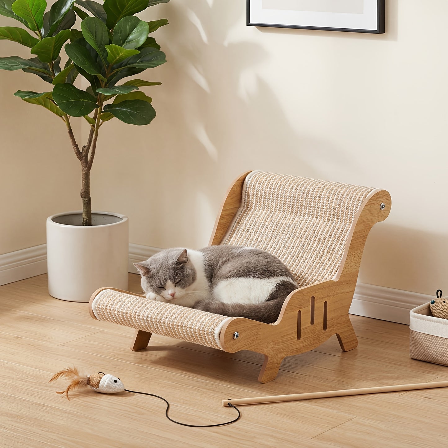 Chaise griffoir pour chat en corde de sisal en corde de sisal