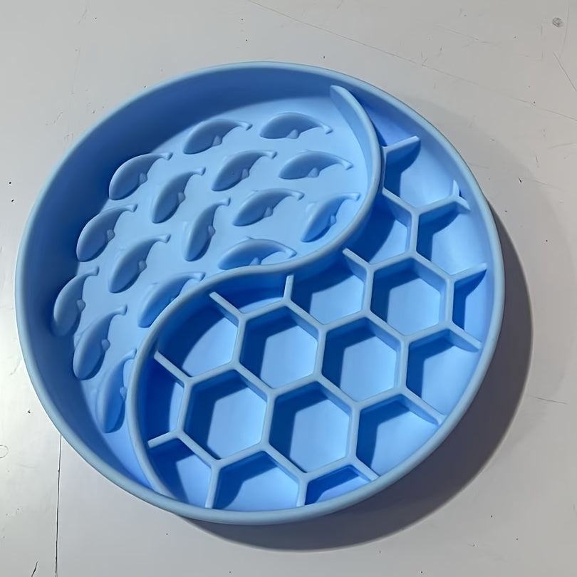 Gamelle Anti-Glouton en Silicone avec Ventouse – Design Alvéolé et Léchage