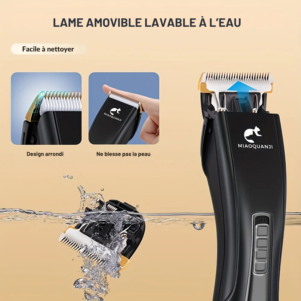 Tondeuse Électrique Egornomique pour Chiens et Chats