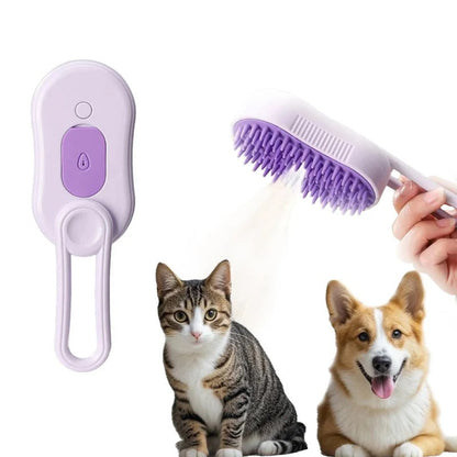 Brosse Vapeur 3-en-1 pour Animaux — brosse et peigne de toilettage