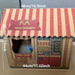 Maison en Carton Style "Mew Donald's" avec Griffoir Intégré pour Chat