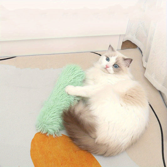Coussin Jouet Queue Peluche pour Chats