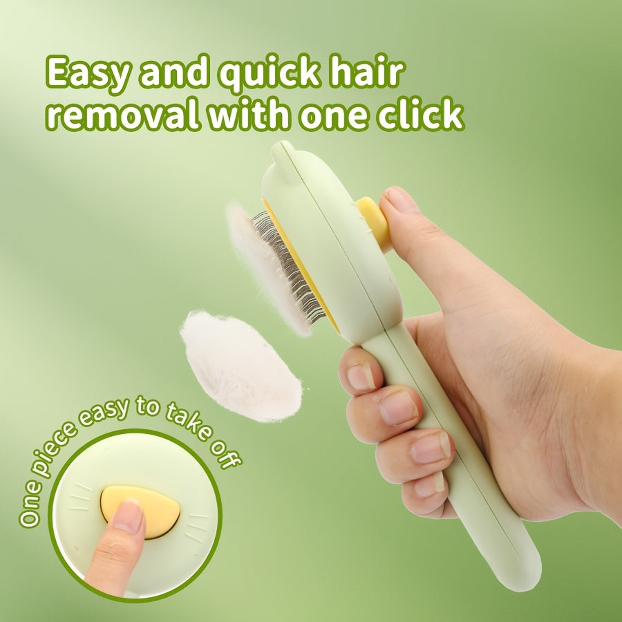 Brosse de toilettage auto-nettoyante pour chat