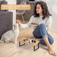 Support Élevé Double ou Triple pour Gamelles – Bois Bambou & Inox