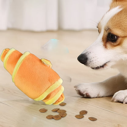 Jouet Croissant en Peluche avec Cache Friandises