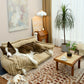 Canapé lit en peluche pour chien, style sofa rayé