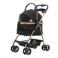 Poussette Multifonction 3-en-1 avec Panier Amovible pour Animaux