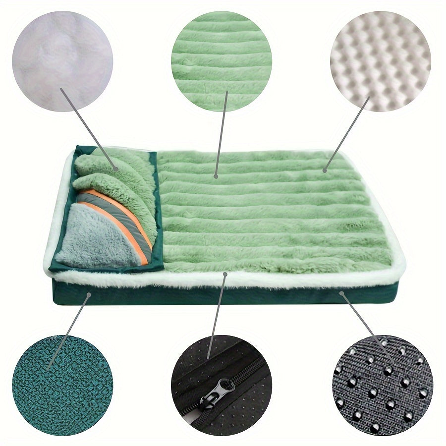 Matelas Orthopédique à Mémoire de Forme avec Oreiller Intégré