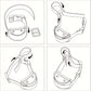 Collier Anti-Aboiement à Vibration Rechargeable pour Chien