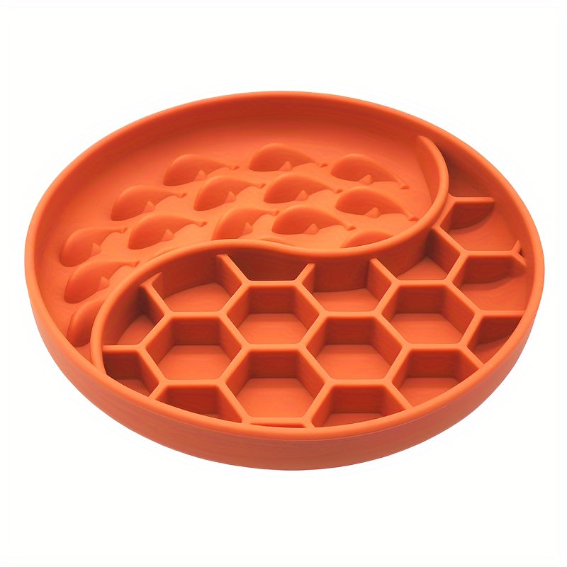Gamelle Anti-Glouton en Silicone avec Ventouse – Design Alvéolé et Léchage
