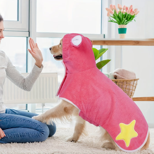 Peignoir de Bain à Capuche avec Oreilles pour Chien