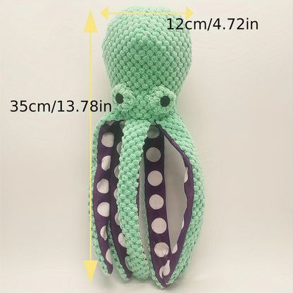 Pieuvre Sonore en Peluche pour Chiens