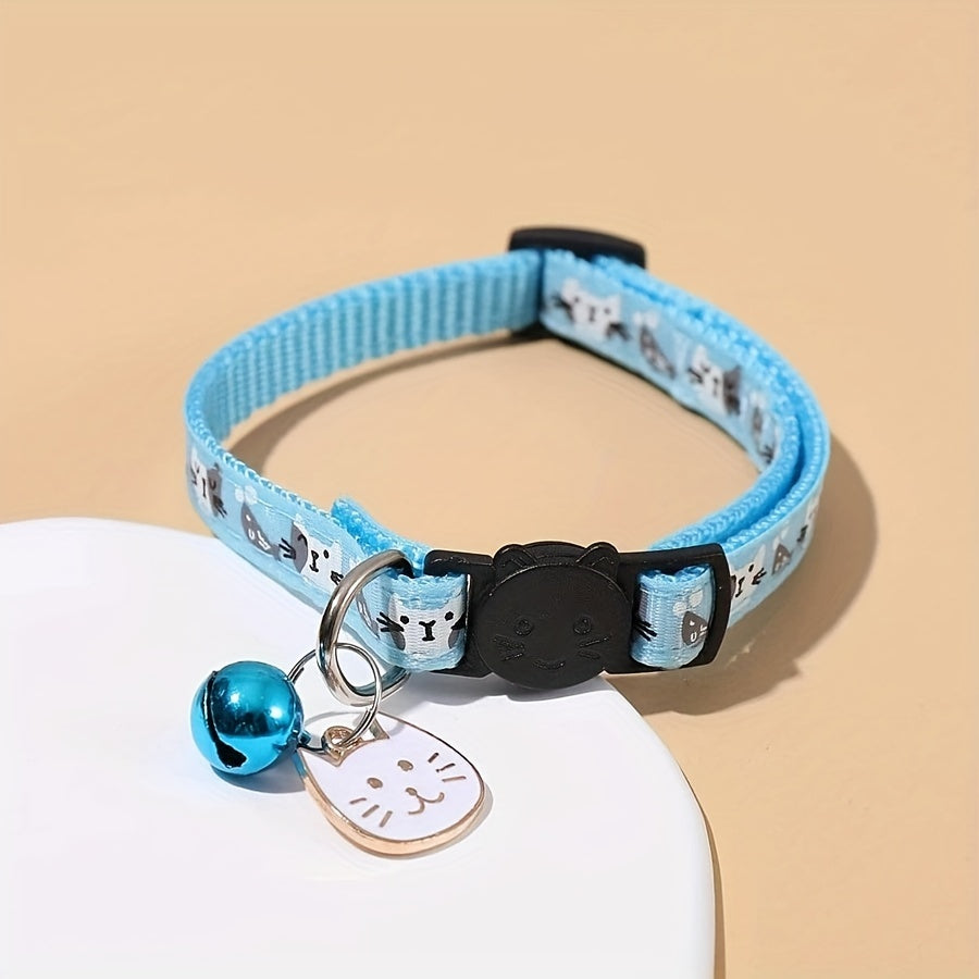 Collier Sécurité Anti-Étranglement pour Chat avec Décorations