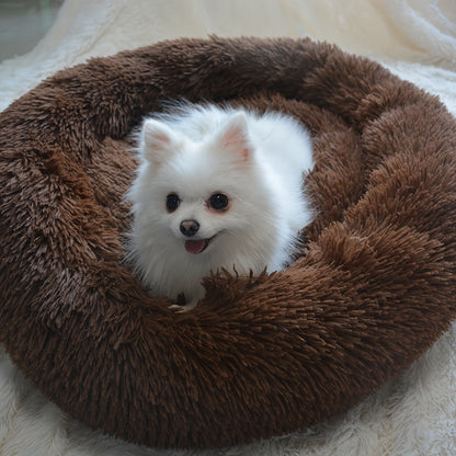Panier donut en coton pour chien