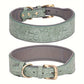 Collier en Simili Cuir Floral avec Doublure Respirante pour Chien