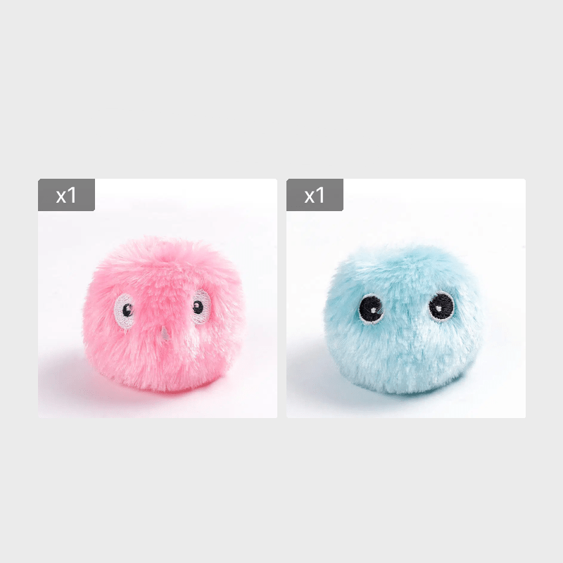 Balle en Peluche Interactive avec Sons d’Animaux Réalistes pour Chat