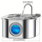 Fontaine à eau 3.2L inox avec filtre carbone & fenêtre de niveau pour Chat et Chien
