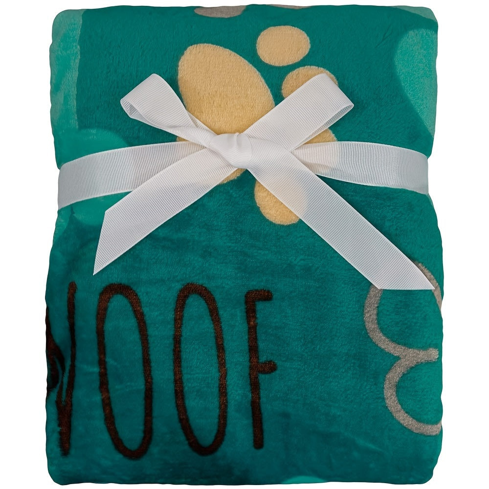 Couverture Flanelle à Motifs Pattes et Os