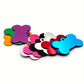 Lot de 10 Médailles os personnalisables en aluminium pour Collier Chien