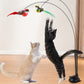 Canne à Plumes Interactives avec Oiseaux Réalistes – Double Tige
