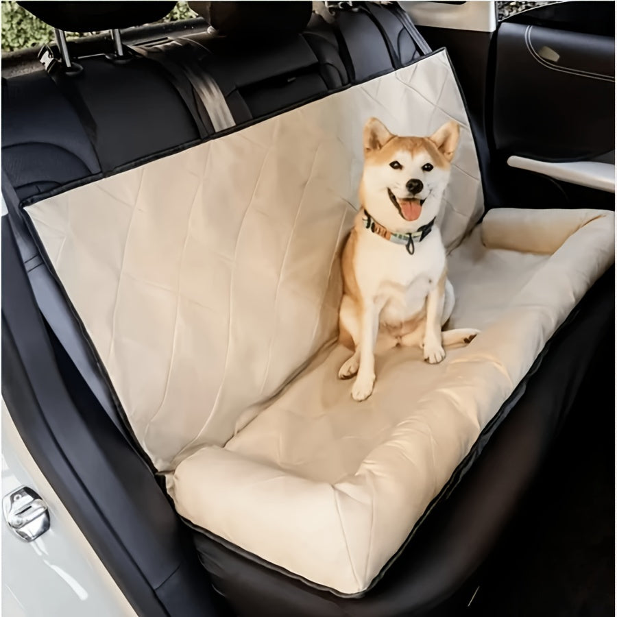 Housse de Siège Voiture pour Chien avec Bords Rembourrés