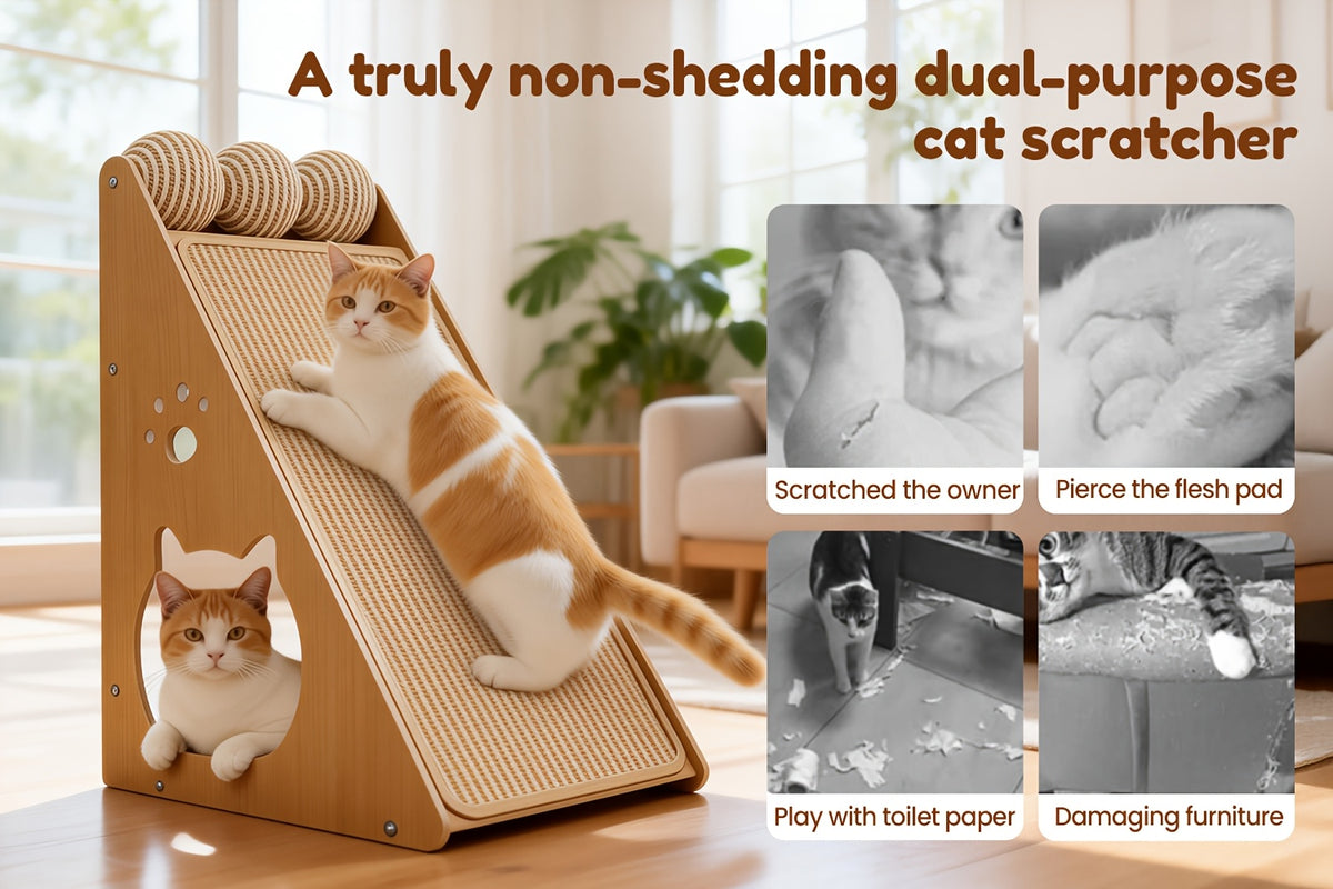 Arbre à chat : Arbre à chat avec lit et balle en sisal