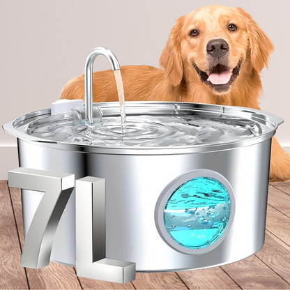 Fontaine inox grande capacité 7L pour Chien