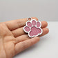 Médaille Patte colorée pour collier de Chien