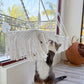 Hamac Macramé Suspendu pour Chats