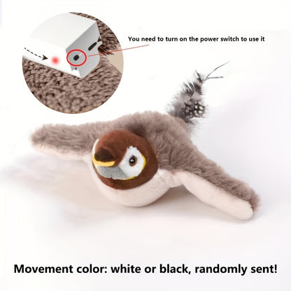 Oiseau Interactif Électrique Rechargeable pour Chat