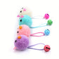 Jouet Souris en Peluche avec Clochette pour Chat