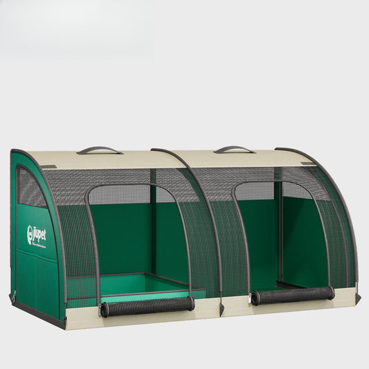 Maison Double Pliable avec Bac à Litière intégré