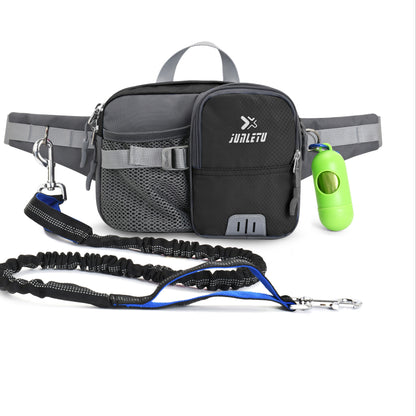 Kit Laisse Amortissante & Sacoche Mains Libres pour Chien