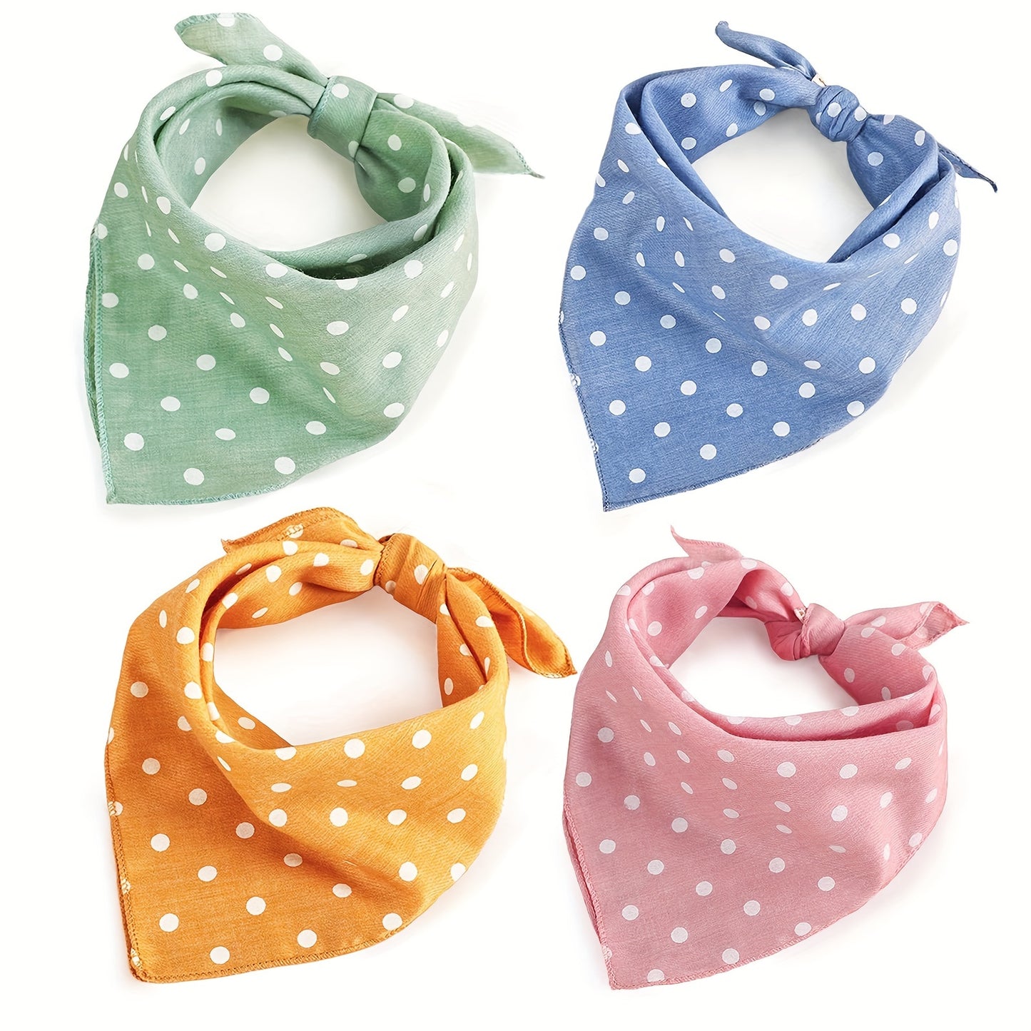 Foulard à Pois en Coton pour Chiens et Chats à Nouer